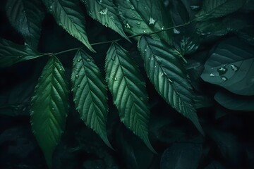 Naklejka na ściany i meble Realistic Nature Leaf and Plant made with Generative AI