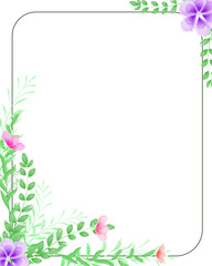 watercolor template for wedding invitation