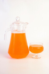 orange juice in glass