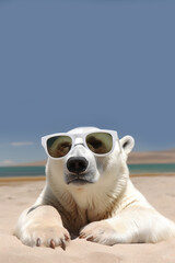 Hot and Bothered: Polar Bear Struggles in a Changing World. Generative ai.