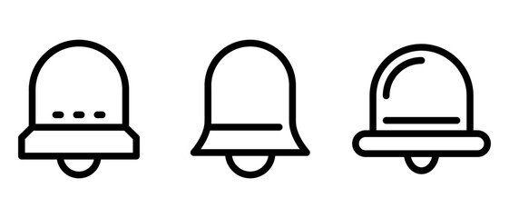 bell icon or logo isolated sign symbol vector illustration - high quality black style vector icons