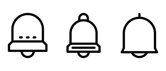 bell icon or logo isolated sign symbol vector illustration - high quality black style vector icons