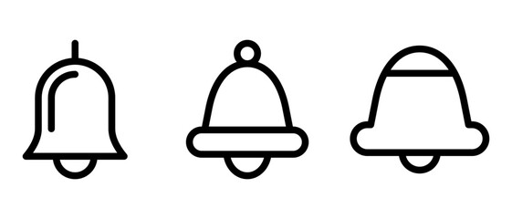 bell icon or logo isolated sign symbol vector illustration - high quality black style vector icons