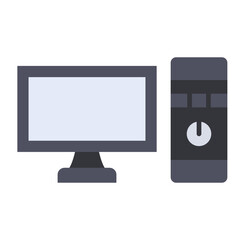 Computer Flat Icon