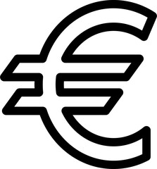 euro icon or logo isolated sign symbol vector illustration - high quality black style vector icons