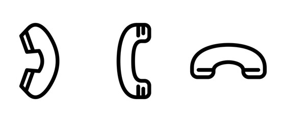 telephone icon or logo isolated sign symbol vector illustration - high quality black style vector icons