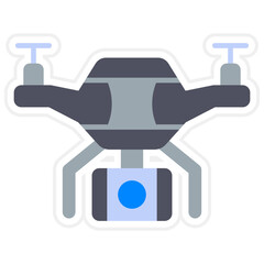 Drone Sticker Icon