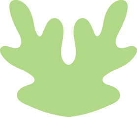 Obraz premium leaf abstract flat illustration on transparent background