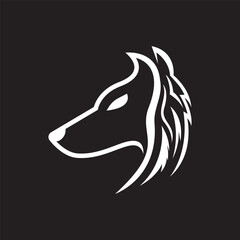 Wolf logo template vector icon