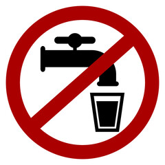 "No Potable Water" Icon