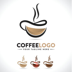 Coffee Logo Design Coffee Mug Logo Design Fully Editable EPS