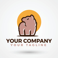 Obraz premium Bear Logo Design Polar Bear Logo Design Template Fully Editable EPS