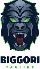 gorilla head character