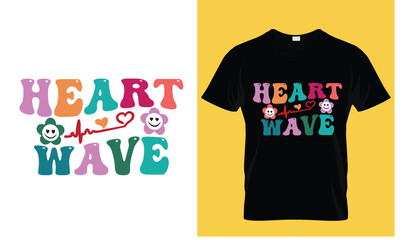 WAVY,RETRO,TYPOGRAPHY,VINTAGE T SHIRT DESIGN