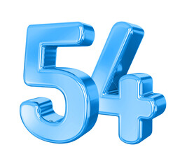 54 Blue Number 