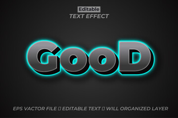 Good 3D editable text effect