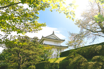 Sunpu Castle Tatsumi-Yagura famous castle in shizuoka prefecture

