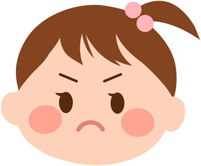 Angry Baby Girl Emoji