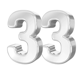33 Silver Number 