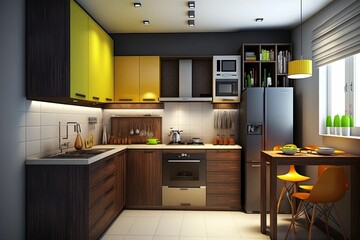 modern kitchen interior, cute and smart kitchen, kitchen interior design ideas.