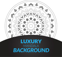 modern creative mandala design background