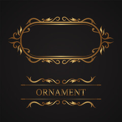 classic frame and vintage logo border