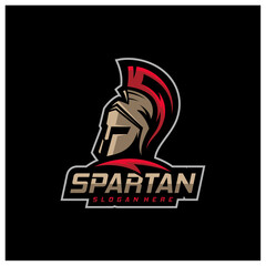 Spartan Logo Template Vector, Creative Sparta Logo Vector, Spartan Helmet Logo
