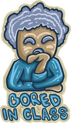 FUNNY AND UNIQUE VECTOR OF BORED PEOPLE