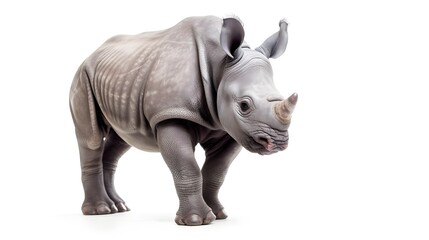 Fototapeta na wymiar rhinoceros isolated on white