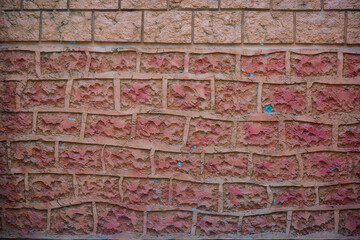 Brown crack pattern wall tiles