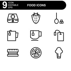 food icon or logo isolated sign symbol vector illustration - high quality black style vector icons
