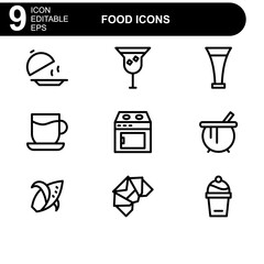 food icon or logo isolated sign symbol vector illustration - high quality black style vector icons
