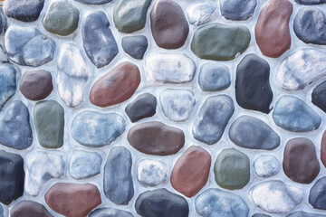 Brown crack pattern wall tiles