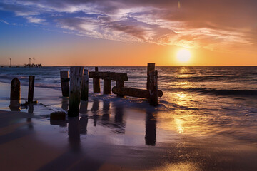 The Old Jetty at Jurien Bay, West Australia, at sunset