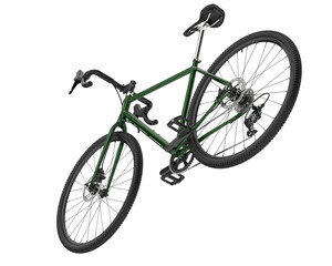 Fototapeta premium Realistic bike isolated on transparent background. 3d rendering - illustration