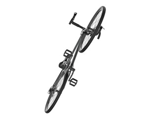 Realistic bike isolated on transparent background. 3d rendering - illustration
