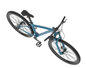 Fototapeta premium Realistic bike isolated on transparent background. 3d rendering - illustration