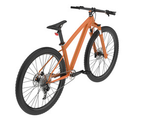 Realistic bike isolated on transparent background. 3d rendering - illustration