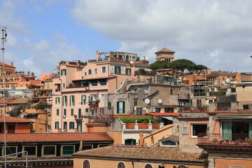 Fototapeta na wymiar Rome Rooftop View, Italy