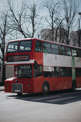 Fototapeta na wymiar Big red bus