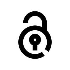 Unlock line icon