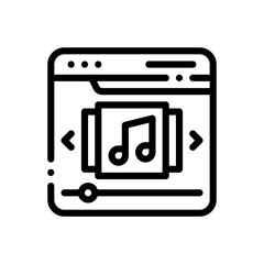 playlist line icon