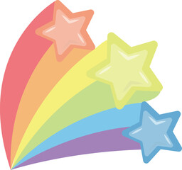 Obraz premium Shooting Stars vector image or clip art