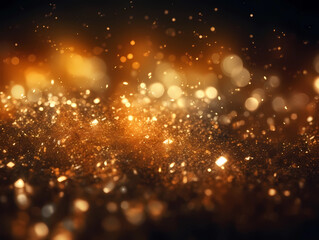 Fototapeta na wymiar Luxury abstract golden shimmer glitter