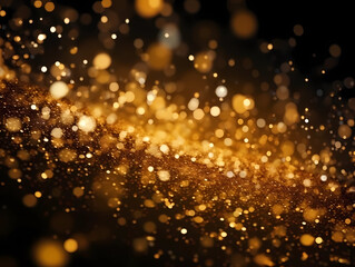 Fototapeta na wymiar Luxury abstract golden shimmer glitter