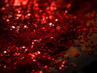 abstract red glitter texture