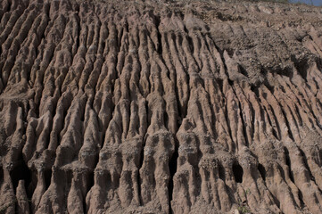 Water erodes soil and rocks until beautiful patterns are formed.