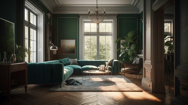 おしゃれな部屋のインテリア写真・内装（Generative AI）
