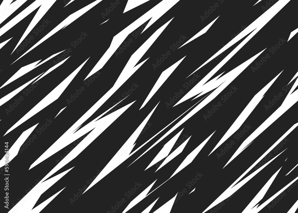 Aufkleber Abstract background with seamless sharp and slash line pattern. Raw scratch pattern