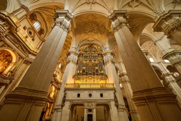 Deurstickers Interior of Granada Cathedral, Andalusia, Spain © Jiri Castka